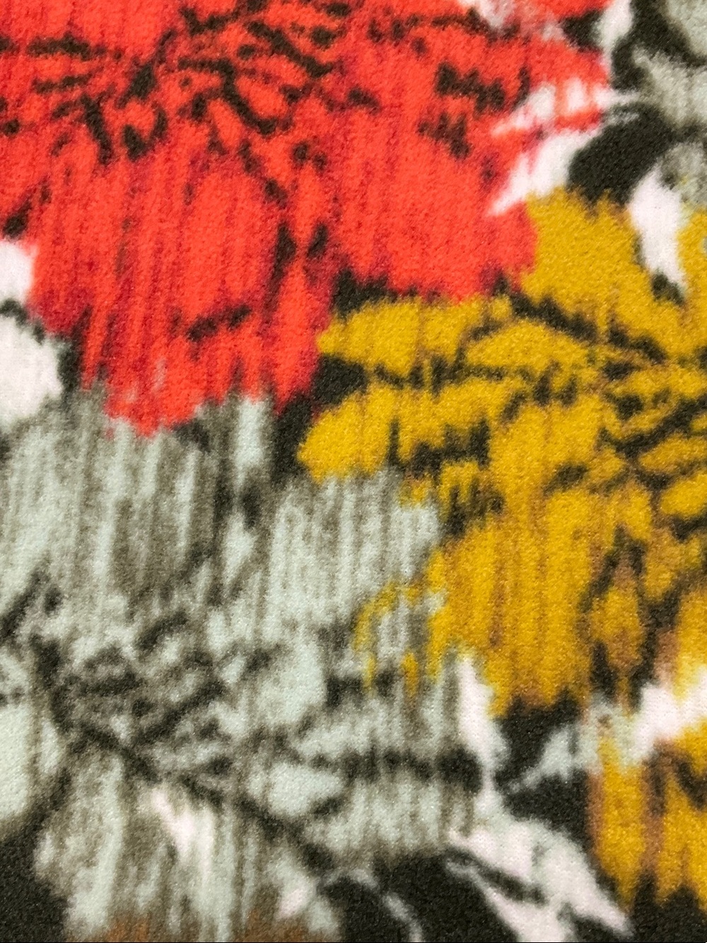 D & Co. V-Neck Floral Fleece - Picture 8 of 13